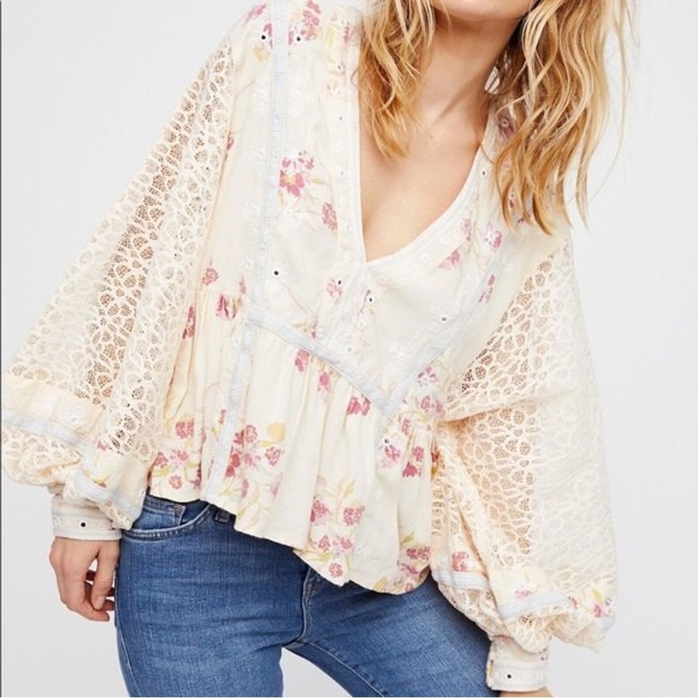 Free People Boogie All Night Blouse